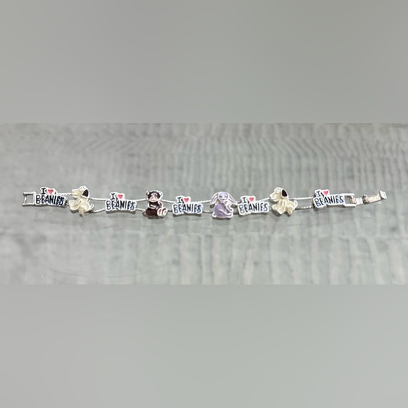 1990s Vintage “I 🩷 BEANIES” Kids Bracelet - Picture 2 of 6